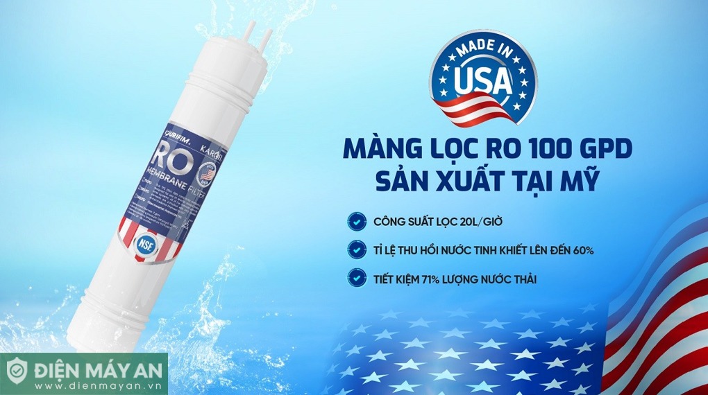 Máy lọc nước RO Karofi KAQ-U05 Pro 10 lõi
